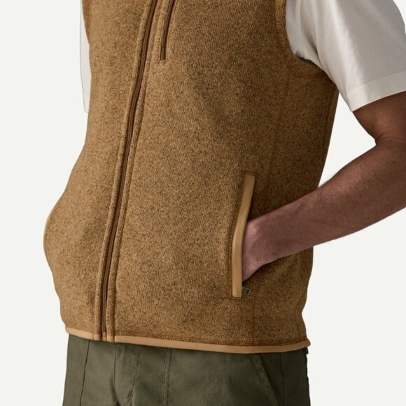 Men's Better Sweater Fleece Vest Color Grayling Brown - Picture 4 of 6